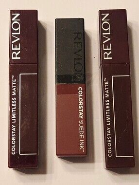 Revlon Colorstay Limitless Matte Liquid Lipstick & Suede Ink Lipstick - 3 Pieces